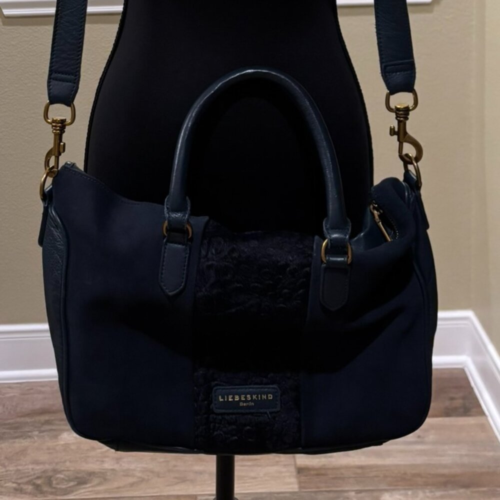 👜Liebeskind Berlin Esther Satchel Soft Leather Shoulder Bag Purse - Picture 9 of 16